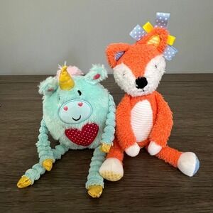 Make Believe Ideas Fox and Unicorn Plush Stuffed Animal Sensory Toy Set 2021
